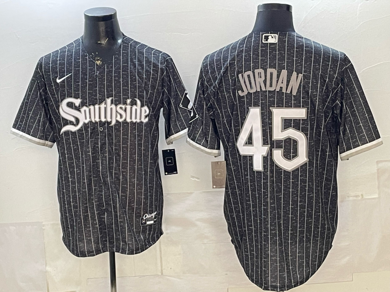 Men Chicago White Sox #45 Jordan black Nike MLB 2026 jersey 2603003->chicago white sox->MLB Jersey